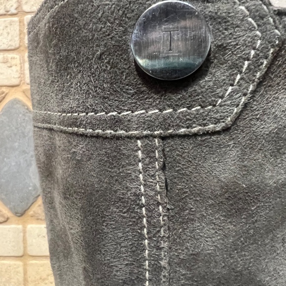 Tod’s vintage Birkin boots in Olive suede leather size 36.5 - Picture 6 of 12